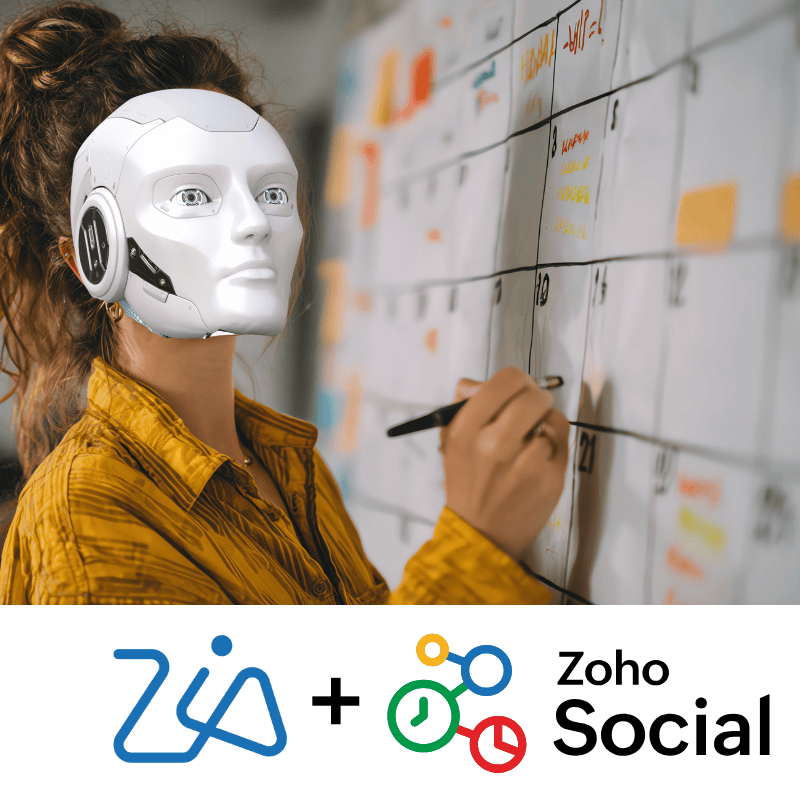Use Zia in Zoho Social to Find the Best Time to Post
